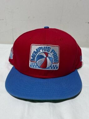 Memphis Pros ABA Snapback Hat New Era Hardwood Classics Red Blue Retro OSFA